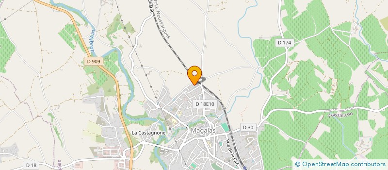 localisation de l'entreprise MONSIEUR GUILLAUME RUIZ  MAGALAS