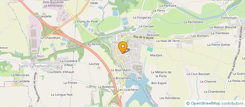 localisation de l'entreprise MONSIEUR GUILLAUME SAINT-JAMES à HEDE-BAZOUGES