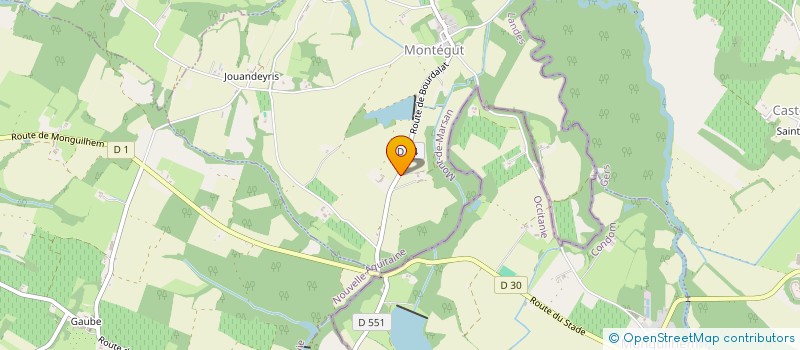 localisation de l'entreprise MONSIEUR GUILLAUME SAINT SEVIN TARTAS  MONTEGUT