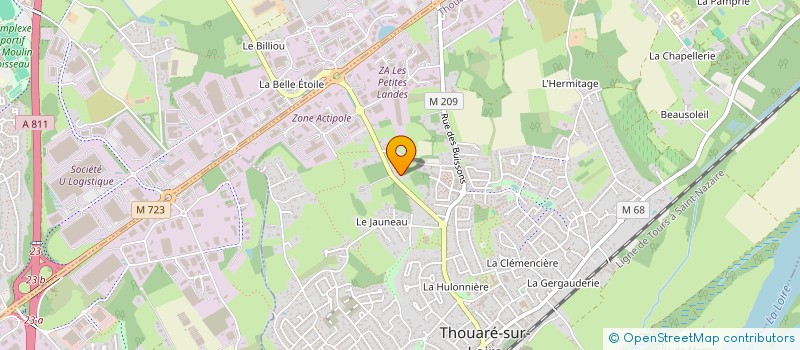 localisation de l'entreprise MONSIEUR GUILLAUME SALMON  THOUARE-SUR-LOIRE