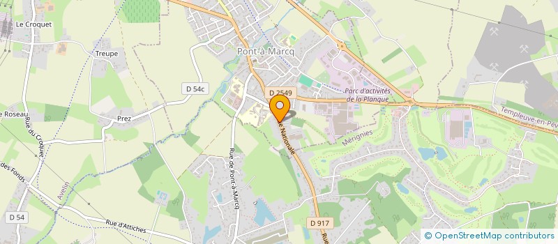 localisation de l'entreprise MONSIEUR GUILLAUME SAMYN  PONT-A-MARCQ