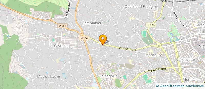 localisation de l'entreprise MONSIEUR GUILLAUME SANTACRUZ  NIMES