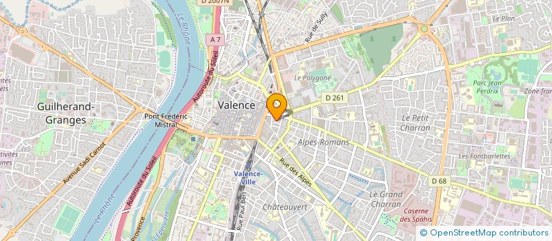 localisation de l'entreprise MONSIEUR GUILLAUME SARTI  VALENCE