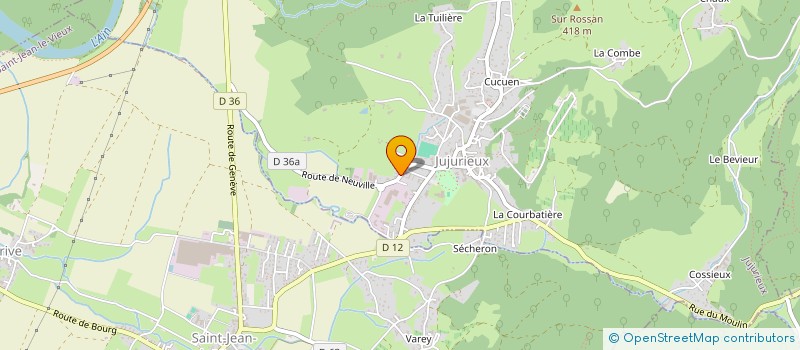 localisation de l'entreprise MONSIEUR GUILLAUME SAUMIER à JUJURIEUX