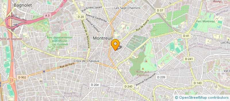 localisation de l'entreprise MONSIEUR GUILLAUME SAVARY  MONTREUIL