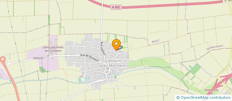 localisation de l'entreprise MONSIEUR GUILLAUME SCHMITT  GRIESHEIM-PRES-MOLSHEIM