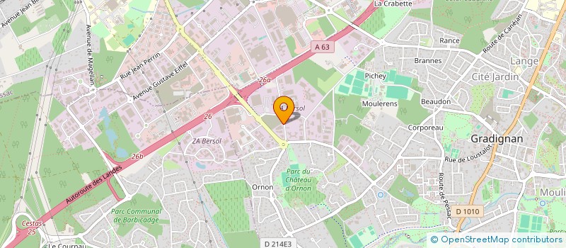 localisation de l'entreprise MONSIEUR GUILLAUME SCHOCKE GUILLAUME  GRADIGNAN