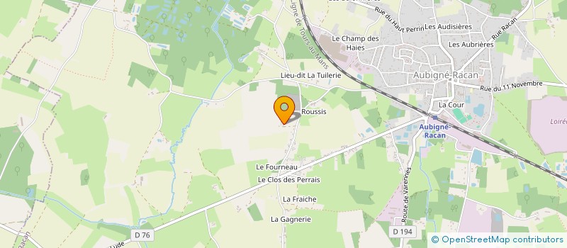 localisation de l'entreprise MONSIEUR GUILLAUME SCHULTZ à AUBIGNE-RACAN