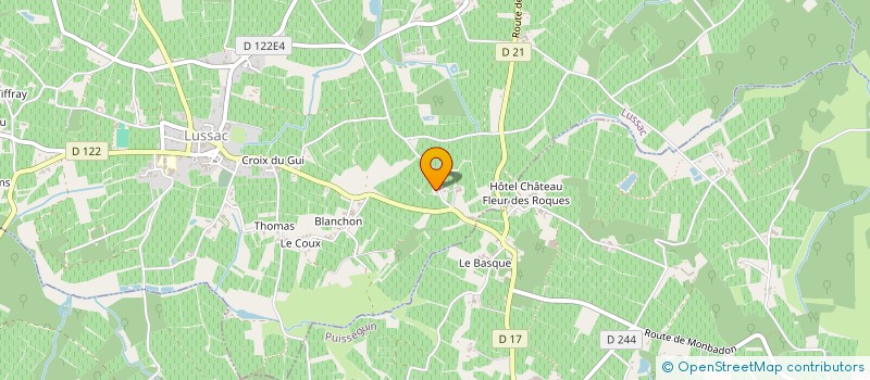 localisation de l'entreprise MONSIEUR GUILLAUME SEIZE à LUSSAC
