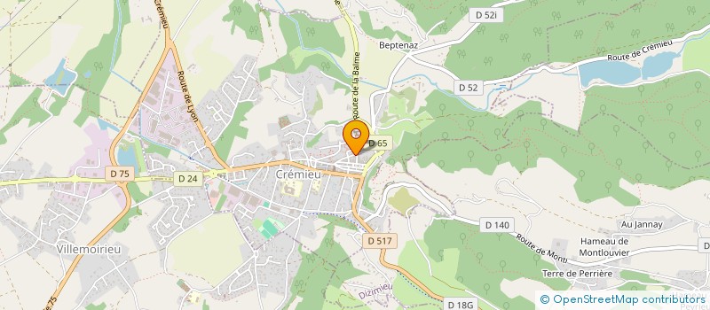 localisation de l'entreprise MONSIEUR GUILLAUME SENDRA à CREMIEU