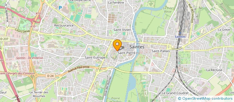 localisation de l'entreprise MONSIEUR GUILLAUME SIMEON  SAINTES