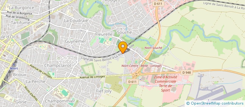 localisation de l'entreprise MONSIEUR GUILLAUME SINGLAS  NIORT