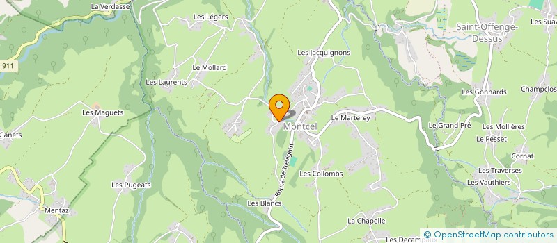 localisation de l'entreprise MONSIEUR GUILLAUME SONZOGNI  MONTCEL