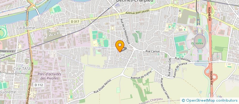 localisation de l'entreprise MONSIEUR GUILLAUME SOUCHET  DECINES-CHARPIEU