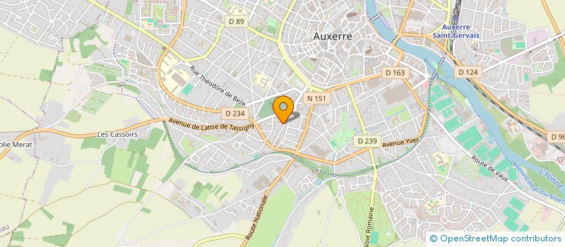 localisation de l'entreprise MONSIEUR GUILLAUME SOUFFLET à AUXERRE