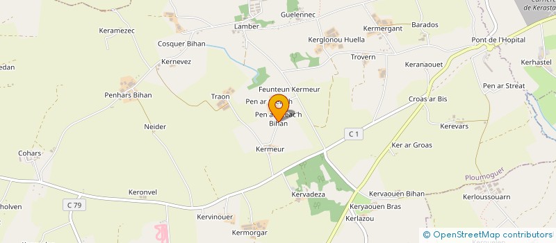 localisation de l'entreprise MONSIEUR GUILLAUME SOURBIER  PLOUMOGUER