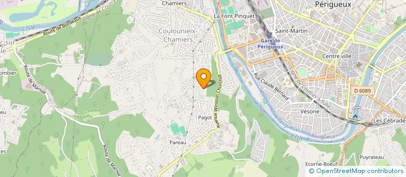 localisation de l'entreprise MONSIEUR GUILLAUME STORINI  COULOUNIEIX-CHAMIERS