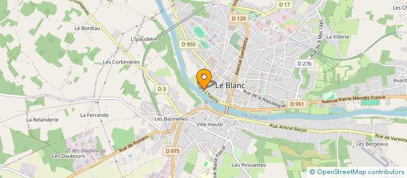 localisation de l'entreprise MONSIEUR GUILLAUME SULTAN à LE BLANC