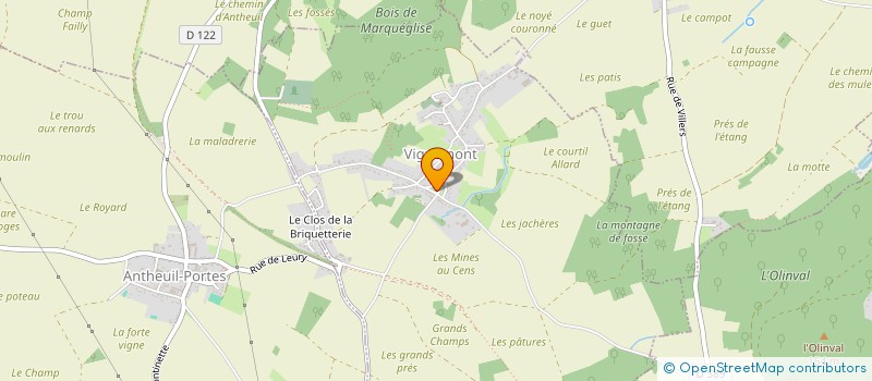 localisation de l'entreprise MONSIEUR GUILLAUME TABARY à VIGNEMONT