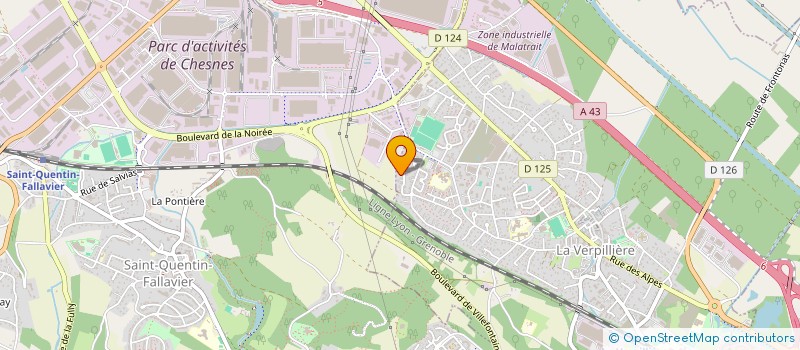 localisation de l'entreprise MONSIEUR GUILLAUME TABONET  LA VERPILLIERE