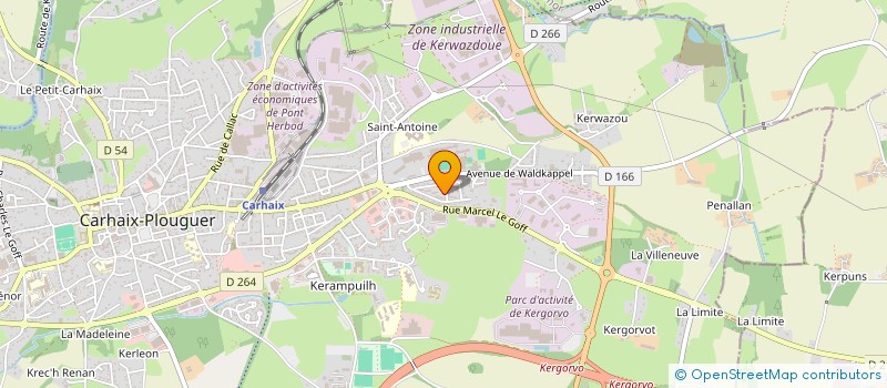 localisation de l'entreprise MONSIEUR GUILLAUME TANGUY à CARHAIX PLOUGUER