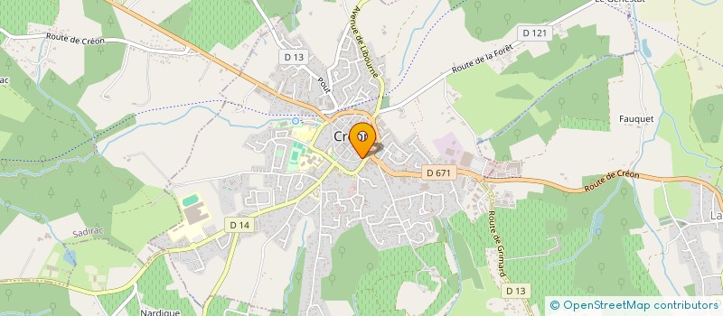 localisation de l'entreprise MONSIEUR GUILLAUME TEILLET à CREON