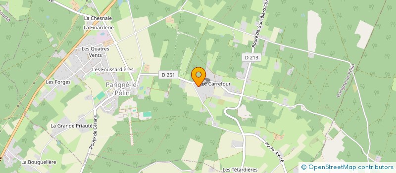 localisation de l'entreprise MONSIEUR GUILLAUME TEMPLIER  PARIGNE-LE-POLIN