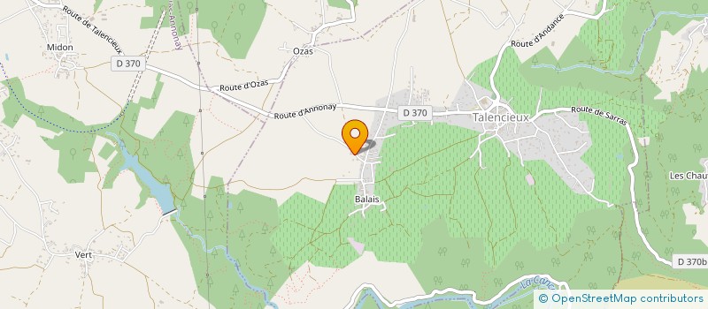 localisation de l'entreprise MONSIEUR GUILLAUME TERRASSE  TALENCIEUX