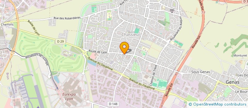 localisation de l'entreprise MONSIEUR GUILLAUME TESSIER  CHASSIEU