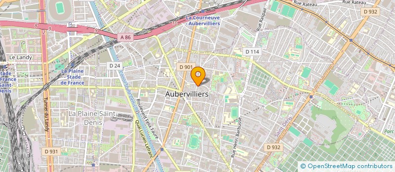 localisation de l'entreprise MONSIEUR GUILLAUME TESSON  AUBERVILLIERS