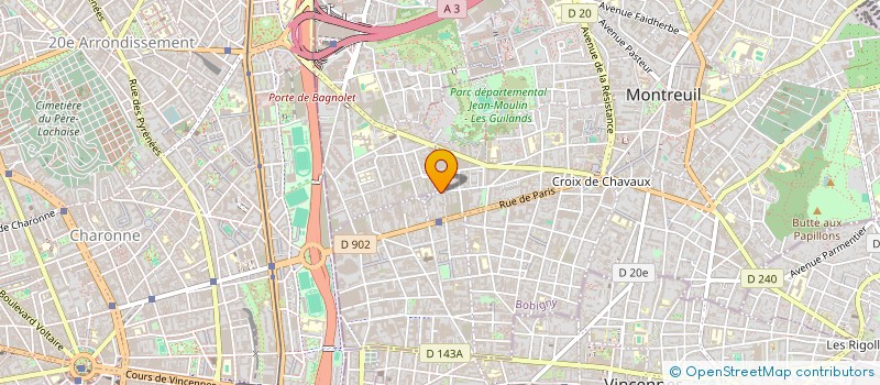 localisation de l'entreprise MONSIEUR GUILLAUME TESTOR à MONTREUIL