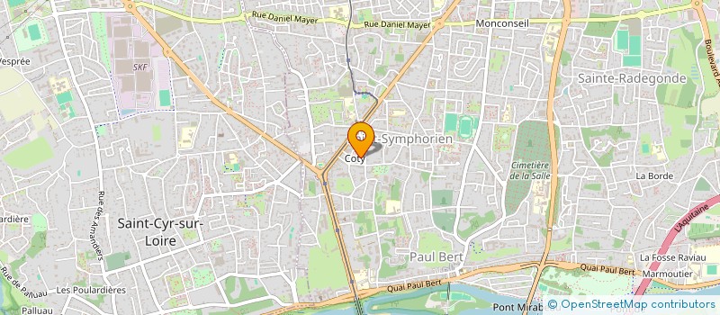 localisation de l'entreprise MONSIEUR GUILLAUME TESTU  TOURS