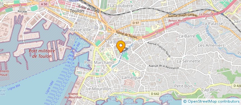 localisation de l'entreprise MONSIEUR GUILLAUME TEXEIRE  TOULON