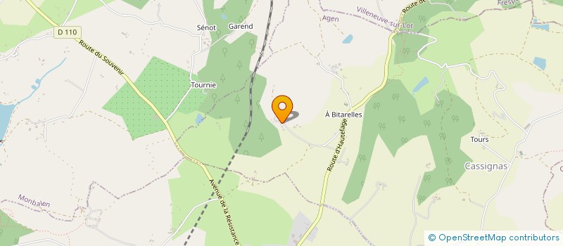 localisation de l'entreprise MONSIEUR GUILLAUME THAUREL  CASSIGNAS