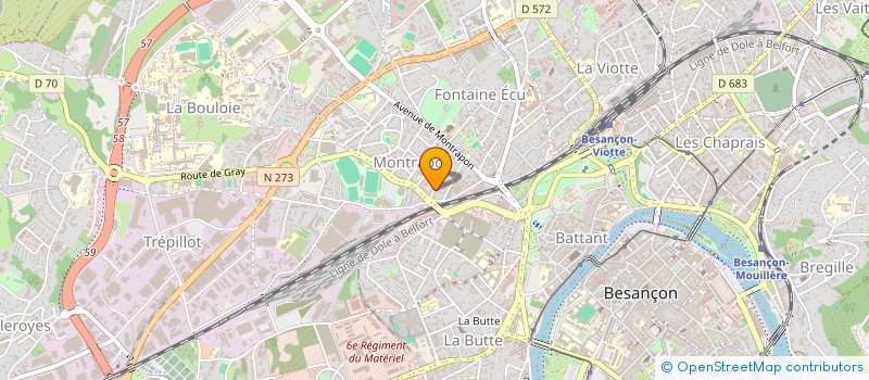 localisation de l'entreprise MONSIEUR GUILLAUME THERAUD à BESANCON