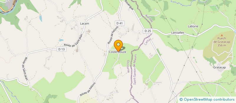 localisation de l'entreprise MONSIEUR GUILLAUME THERON  BAGNAC-SUR-CELE