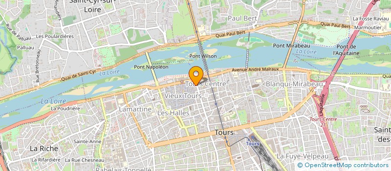 localisation de l'entreprise MONSIEUR GUILLAUME THEROND  TOURS