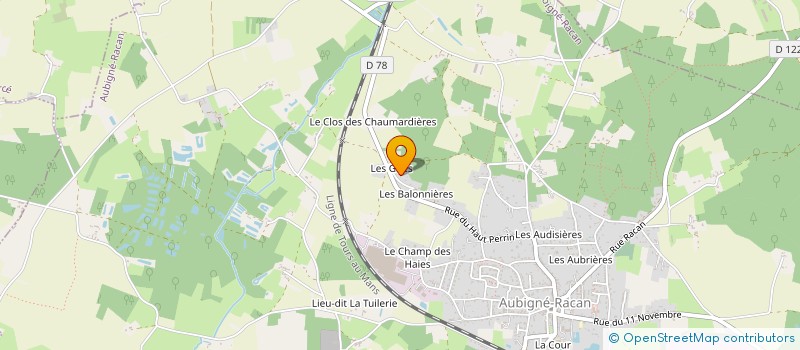 localisation de l'entreprise MONSIEUR GUILLAUME THEROUIN  AUBIGNE RACAN