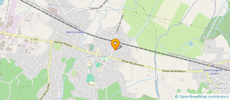 localisation de l'entreprise MONSIEUR GUILLAUME THEVENOT  SAINT-LOUBES