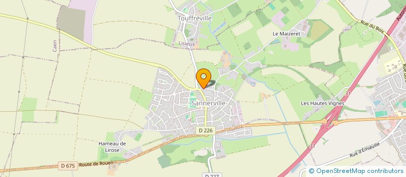 localisation de l'entreprise MONSIEUR GUILLAUME THEZARD  SANNERVILLE