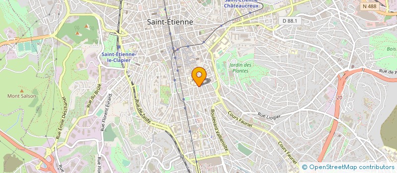 localisation de l'entreprise MONSIEUR GUILLAUME THIBAUDON  SAINT-ETIENNE