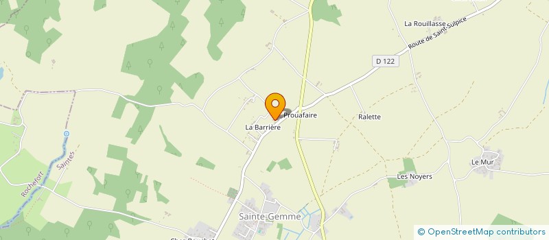 localisation de l'entreprise MONSIEUR GUILLAUME THIERY à SAINTE-GEMME