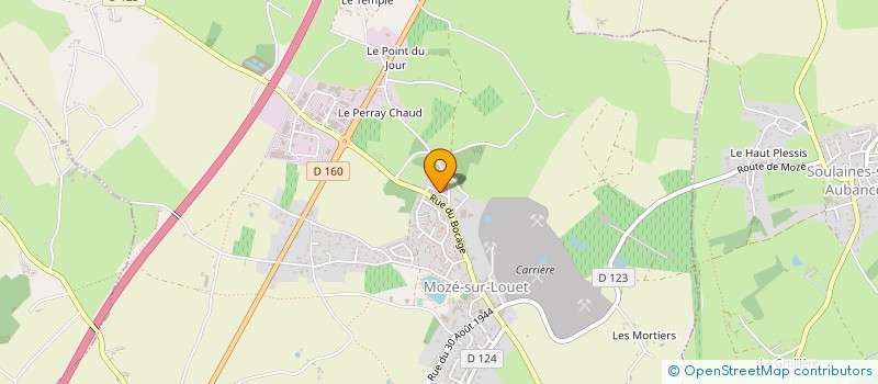 localisation de l'entreprise MONSIEUR GUILLAUME THOMAS  MOZE-SUR-LOUET