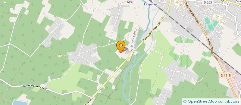 localisation de l'entreprise MONSIEUR GUILLAUME THOMAS  GAILLAN-EN-MEDOC