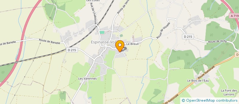 localisation de l'entreprise MONSIEUR GUILLAUME THOMAS-DUFOUR  ESPINASSE-VOZELLE