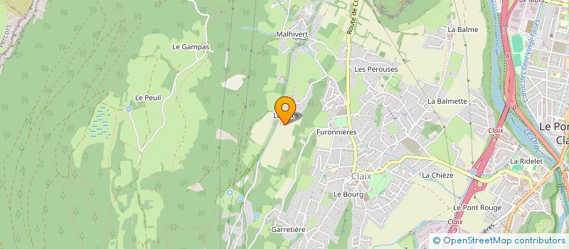 localisation de l'entreprise MONSIEUR GUILLAUME THORAND  CLAIX