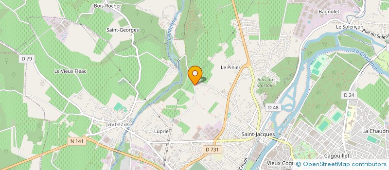 localisation de l'entreprise MONSIEUR GUILLAUME THORIN à COGNAC