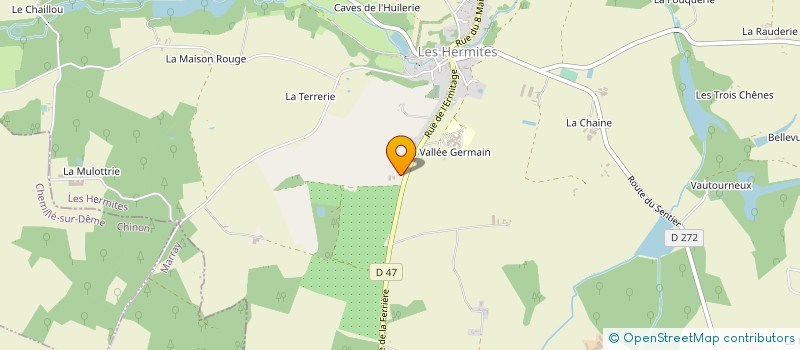 localisation de l'entreprise MONSIEUR GUILLAUME THUAULT à LES HERMITES