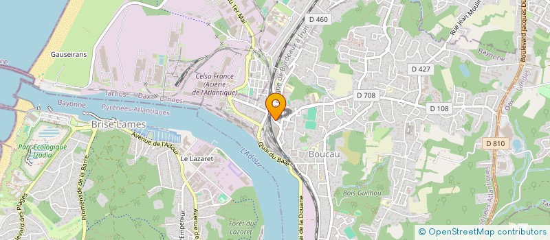 localisation de l'entreprise MONSIEUR GUILLAUME TISNE  BOUCAU