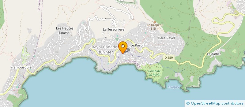 localisation de l'entreprise MONSIEUR GUILLAUME TIXIER à RAYOL-CANADEL-SUR-MER